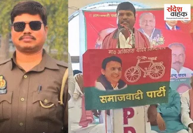 ड्यूटी छोड़ सपा से विधायक बनने निकला यूपी पुलिस का सिपाही, बोला- अखिलेश को बनाइए CM