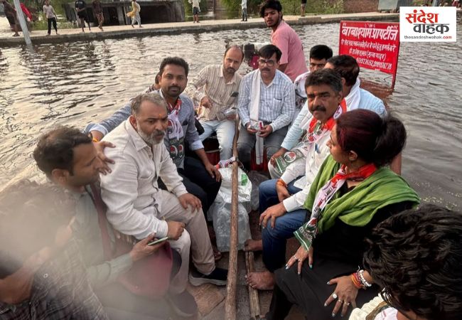 लखनऊ के फैजुल्लागंज में बाढ़ से 40 हजार लोग प्रभावित, कांग्रेस प्रतिनिधिमंडल ने लिया जायजा