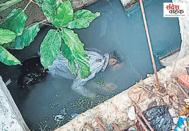 गोरखपुर में खुले नाले में गिरकर सिक्योरिटी गार्ड की मौत, 25 करोड़ की परियोजना पर उठे सवाल