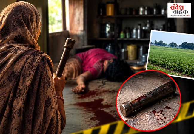 अमरोहा में ददिया सास ने पहले घोंटा बहू का गला, फिर मूसली से कूचकर उतारा मौत के घाट