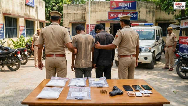 लखनऊ में ANTF-पुलिस का बड़ा एक्शन, 6.4 किलो मॉर्फीन और पिस्टल समेत दो गिरफ्तार